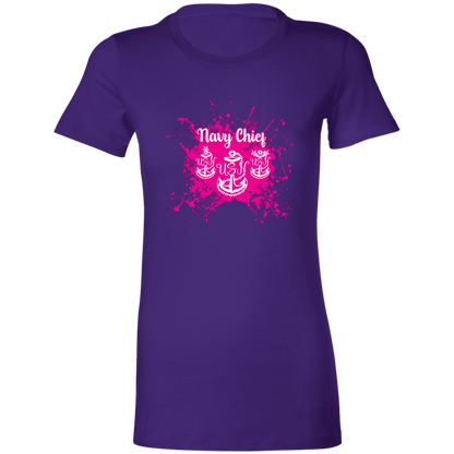 Navy Chief Pink Paint Ladies' Favorite T-Shirt