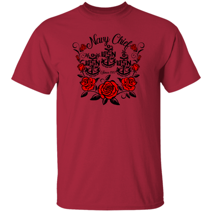 Navy Chief Rose 5.3 oz. T-Shirt