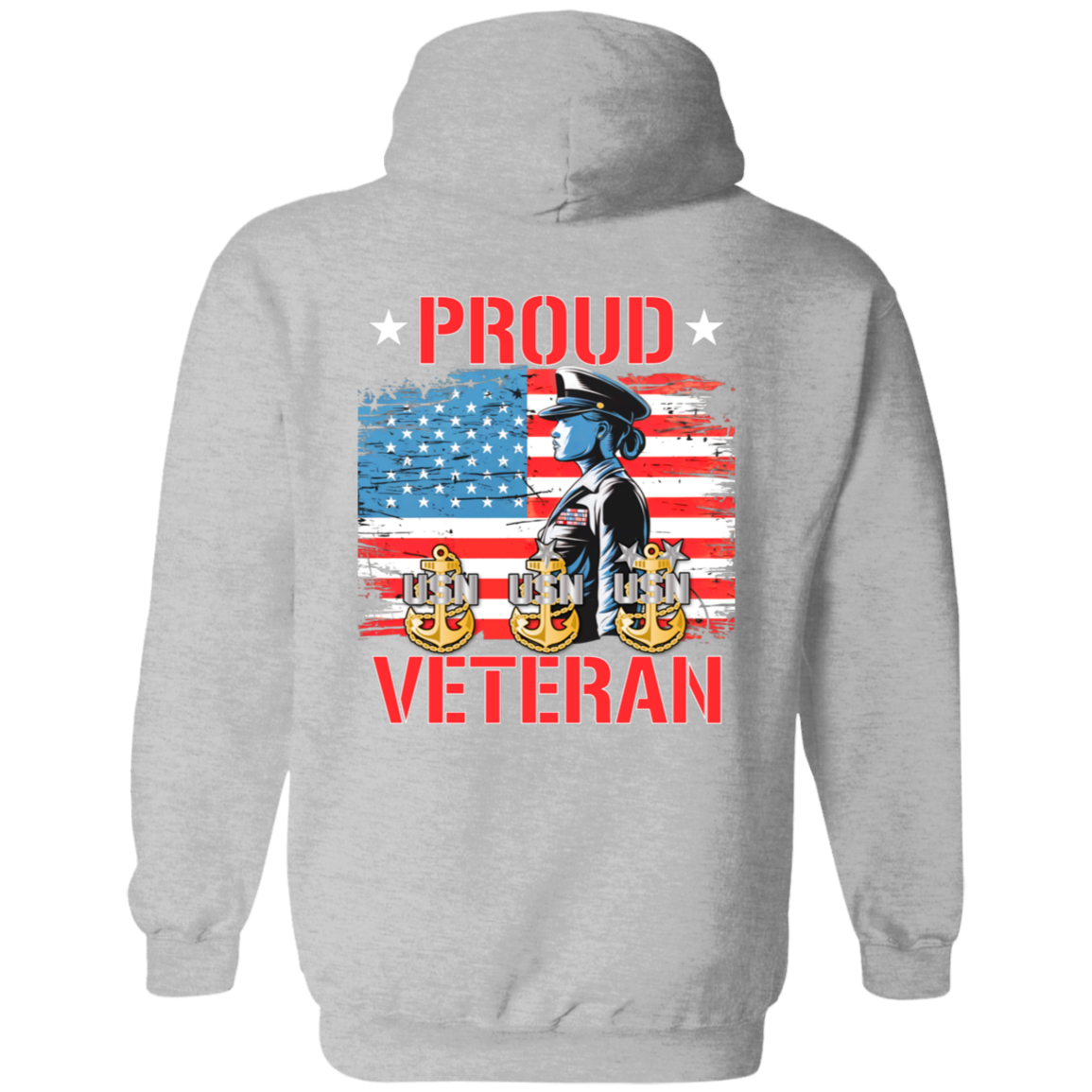 Proud Veteran FB Pullover Hoodie