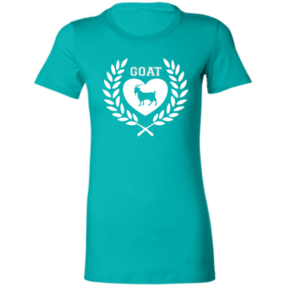 Goat Wreath White Ladies' Favorite T-Shirt