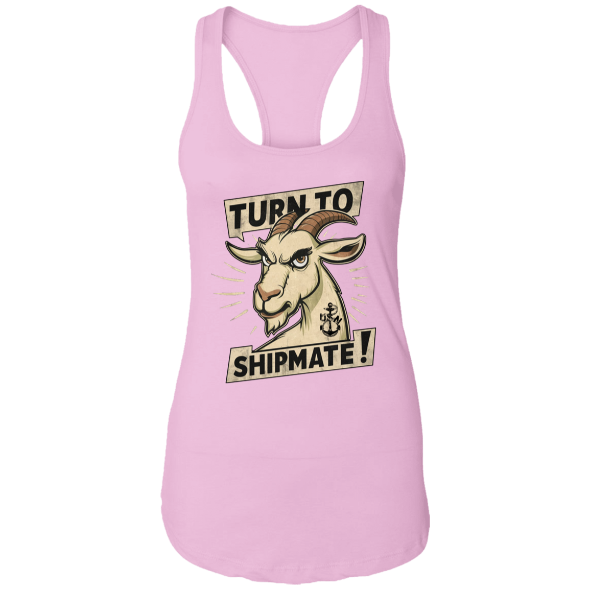 Turn To Shipmate Ladies Racerback Tank