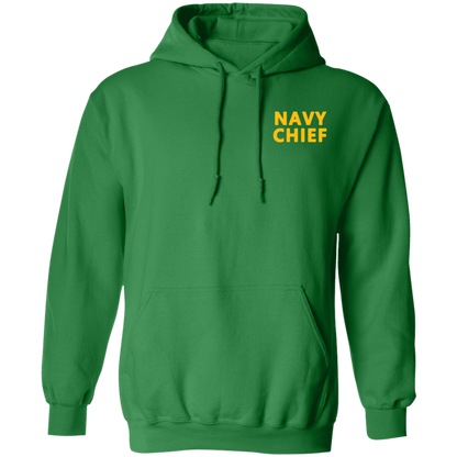 Navy Girl Front and Back Pullover Hoodie