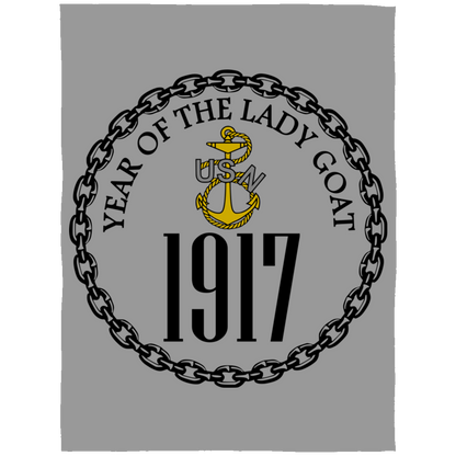 Year of the Lady Goat Fleece Blanket 60x80