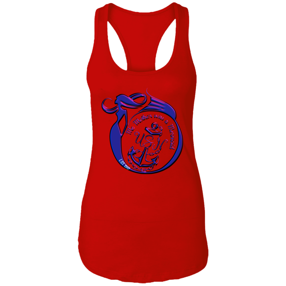 Me Mother Ladies Racerback Tank