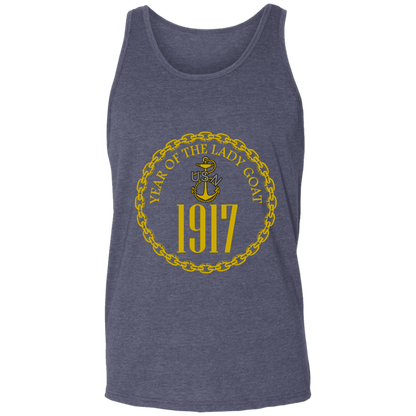 Year of the Lady Goat Gold Unisex Tank