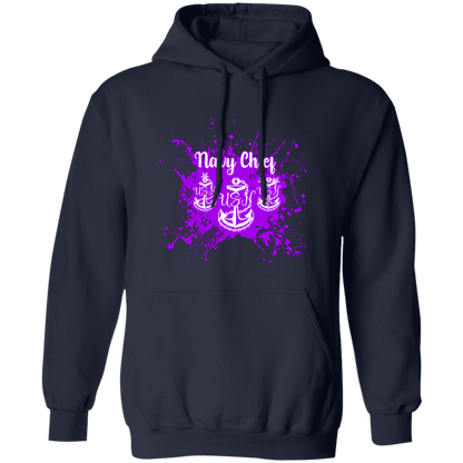 Navy Chief Purple Paint Pullover Hoodie