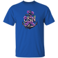 Purple Flower Anchor 5.3 oz. T-Shirt
