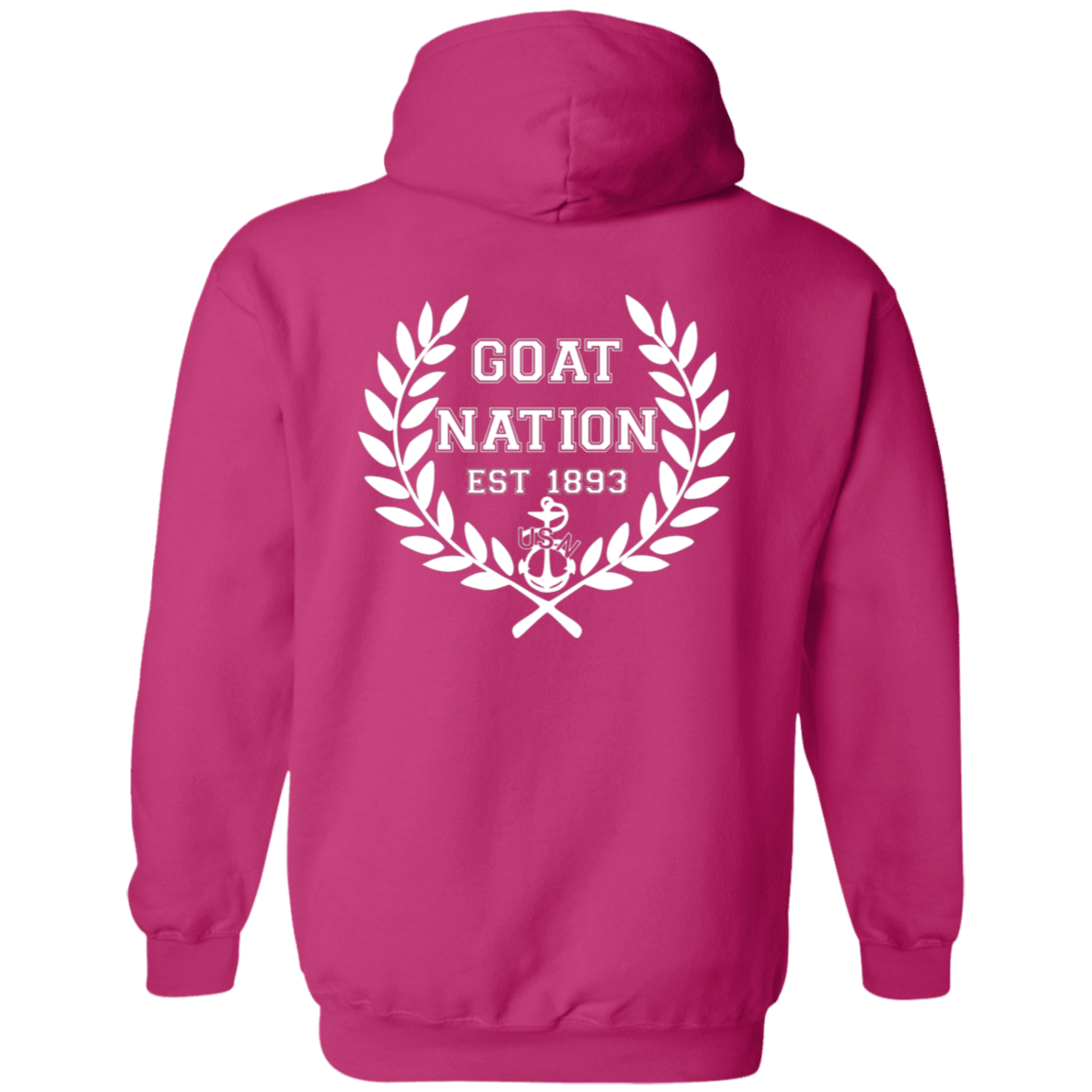 Goat Nation White FB Pullover Hoodie