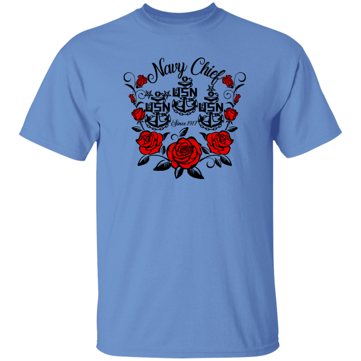 Navy Chief Rose 5.3 oz. T-Shirt