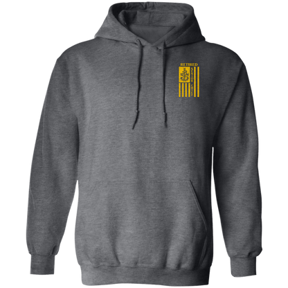 Retired Senior Chief Flag FB Pullover Hoodie