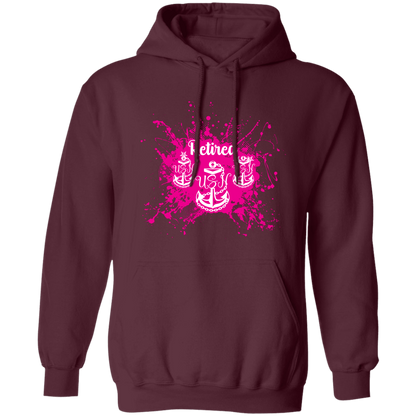 Retired Chief Pink Paint  Pullover Hoodie