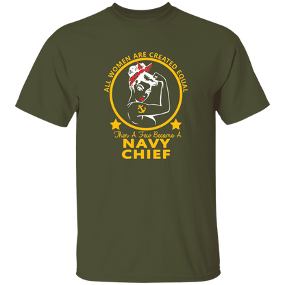 Navy Girl Chief Gold 5.3 oz. T-Shirt