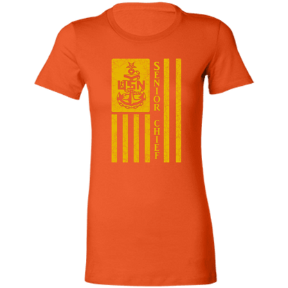 Senior Chief Flag Gold Ladies' Favorite T-Shirt