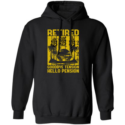 Hello Pension Retired V2 Pullover Hoodie