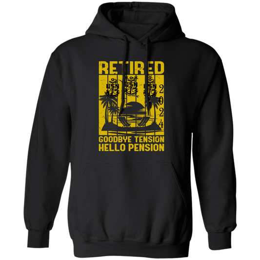 Hello Pension Retired V2 Pullover Hoodie