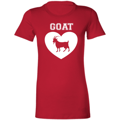 Goat Heart White Ladies' Favorite T-Shirt