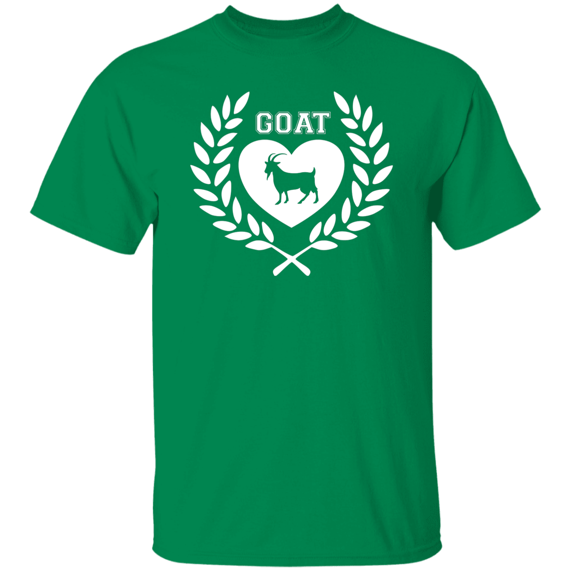 Goat Wreath White 5.3 oz. T-Shirt