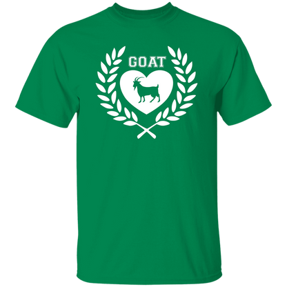 Goat Wreath White 5.3 oz. T-Shirt