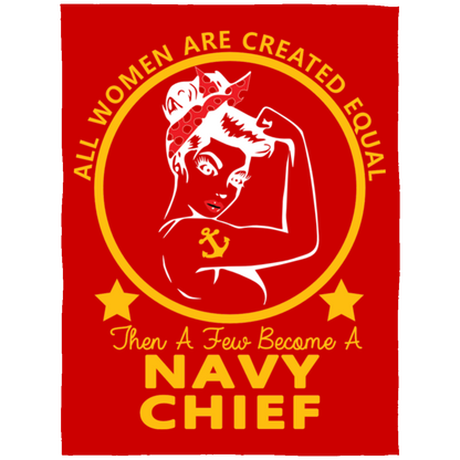 Navy Girl Gold Fleece Blanket 60x80