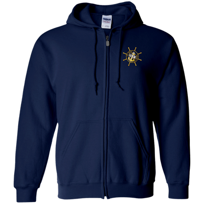 Nautical El Jefe Zip Up Hooded Sweatshirt