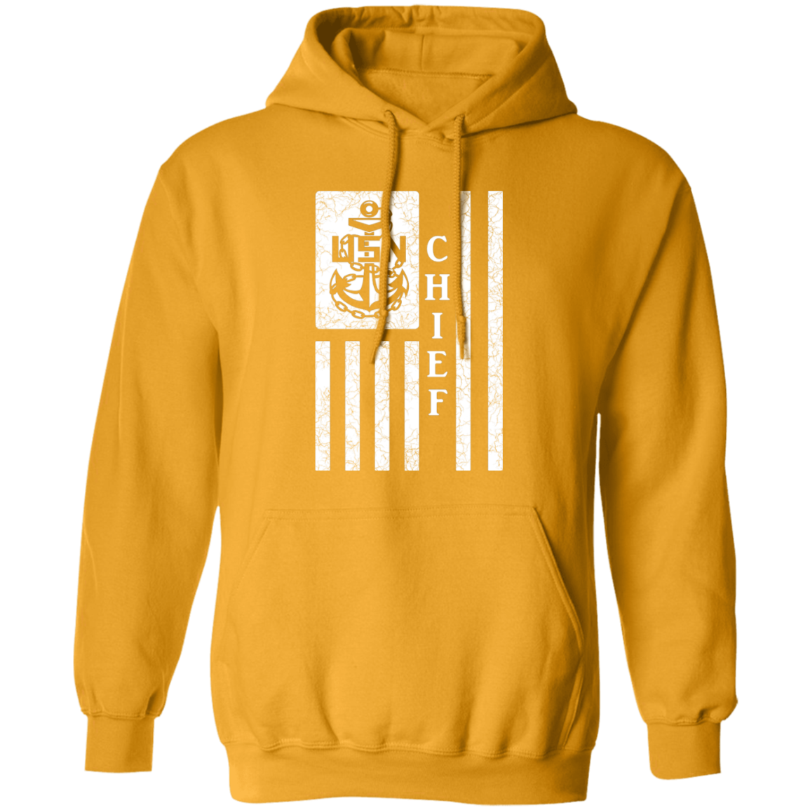 Chief Flag White Pullover Hoodie