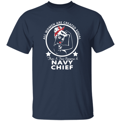 Navy Girl Chief White 5.3 oz. T-Shirt