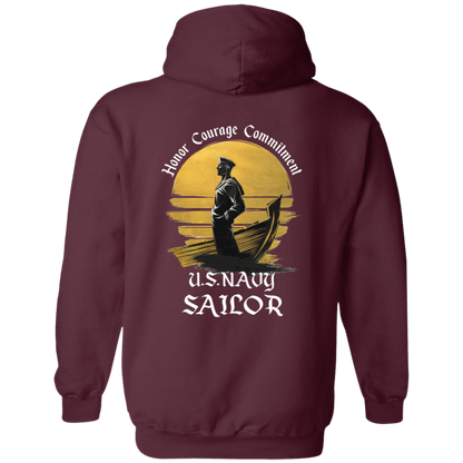 Navy Sailor Pullover Hoodie
