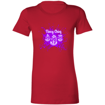Navy Chief Purple Paint Ladies' Favorite T-Shirt