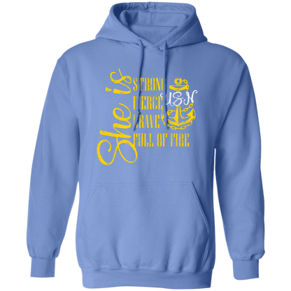 She Is Gold Pullover Hoodie