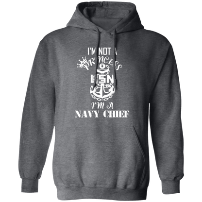 I'm not a Princess White Design Pullover Hoodie