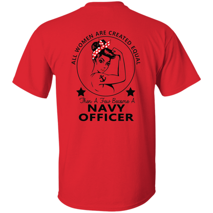 Navy Girl Officer FB 5.3 oz. T-Shirt