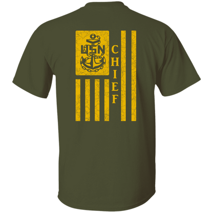Chief Flag Front and Back 5.3 oz. T-Shirt