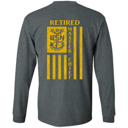 Retired Master Chief Flag FB LS T-Shirt 5.3 oz.