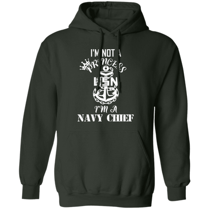 I'm not a Princess White Design Pullover Hoodie