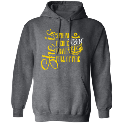 She Is Gold Pullover Hoodie