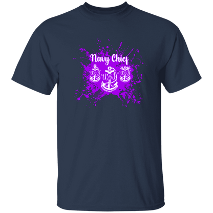 Navy Chief Purple Paint 5.3 oz. T-Shirt