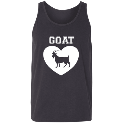 Goat Heart White Unisex Tank