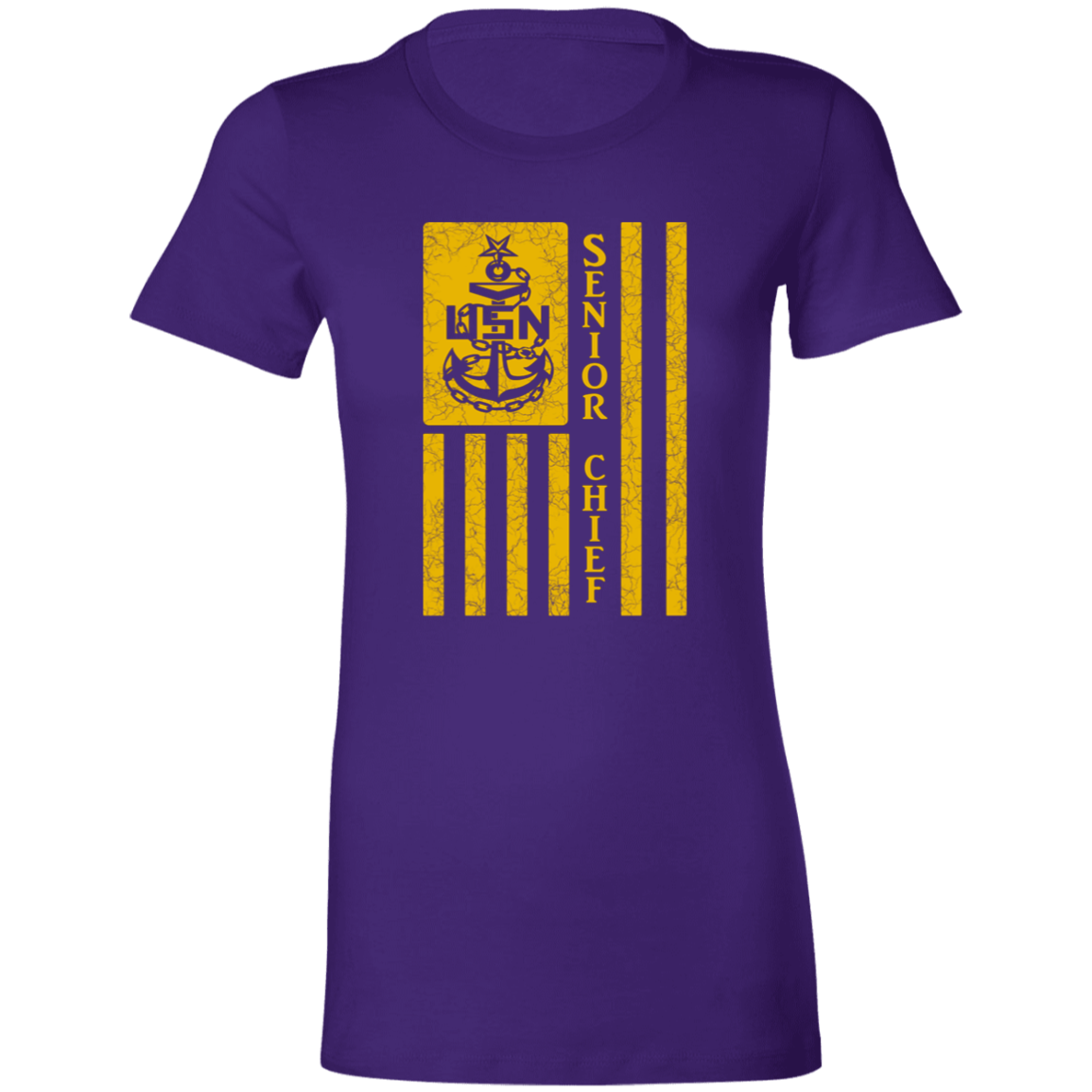 Senior Chief Flag Gold Ladies' Favorite T-Shirt