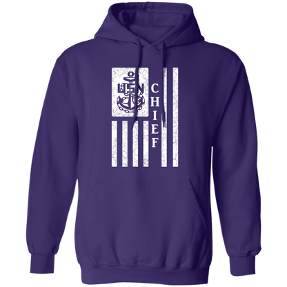Chief Flag White Pullover Hoodie