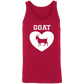 Goat Heart White Unisex Tank
