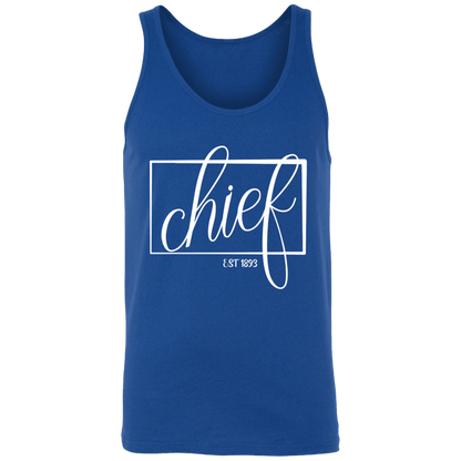 Chief 1893 White Unisex Tank