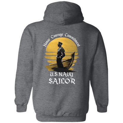 Navy Sailor Pullover Hoodie