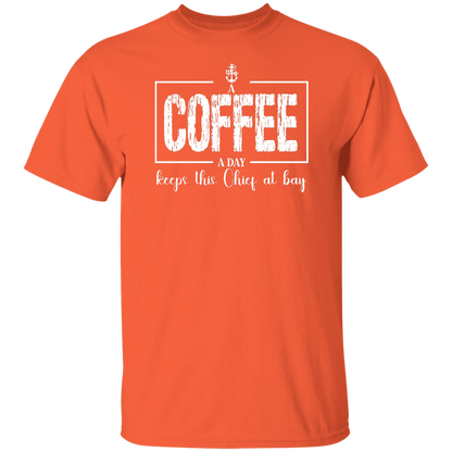 A Coffee a Day White Design 5.3 oz. T-Shirt