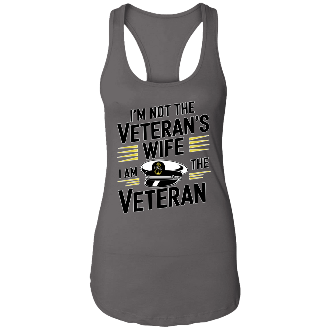 I am the Veteran Ladies Racerback Tank