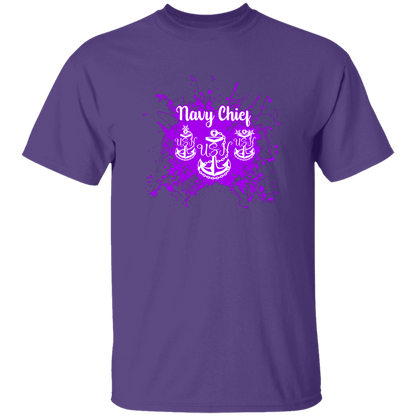 Navy Chief Purple Paint 5.3 oz. T-Shirt