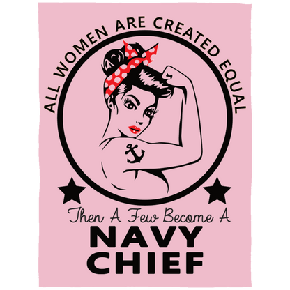 Navy Girl Fleece Blanket 60x80