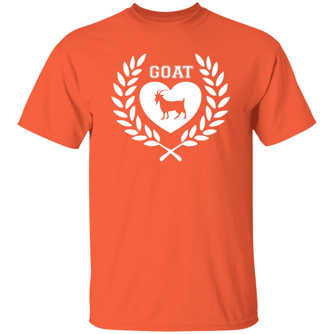 Goat Wreath White 5.3 oz. T-Shirt