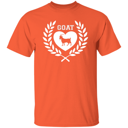 Goat Wreath White 5.3 oz. T-Shirt