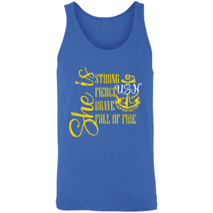 She Is Gold Unisex Tank