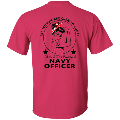 Navy Girl Officer FB 5.3 oz. T-Shirt